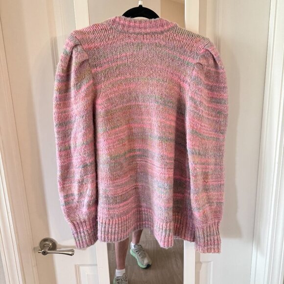 Loveshackfancy Womens Wilford Wool-Blend Boyfriend Cardigan, Pink Size XS - Picture 5 of 5